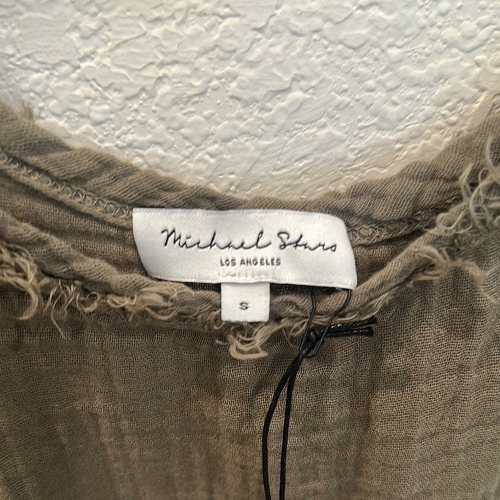 MICHAEL STARS *NEW WITH TAGS* Olive Green Sleeveless Jumpsuit - Picture 2 of 7